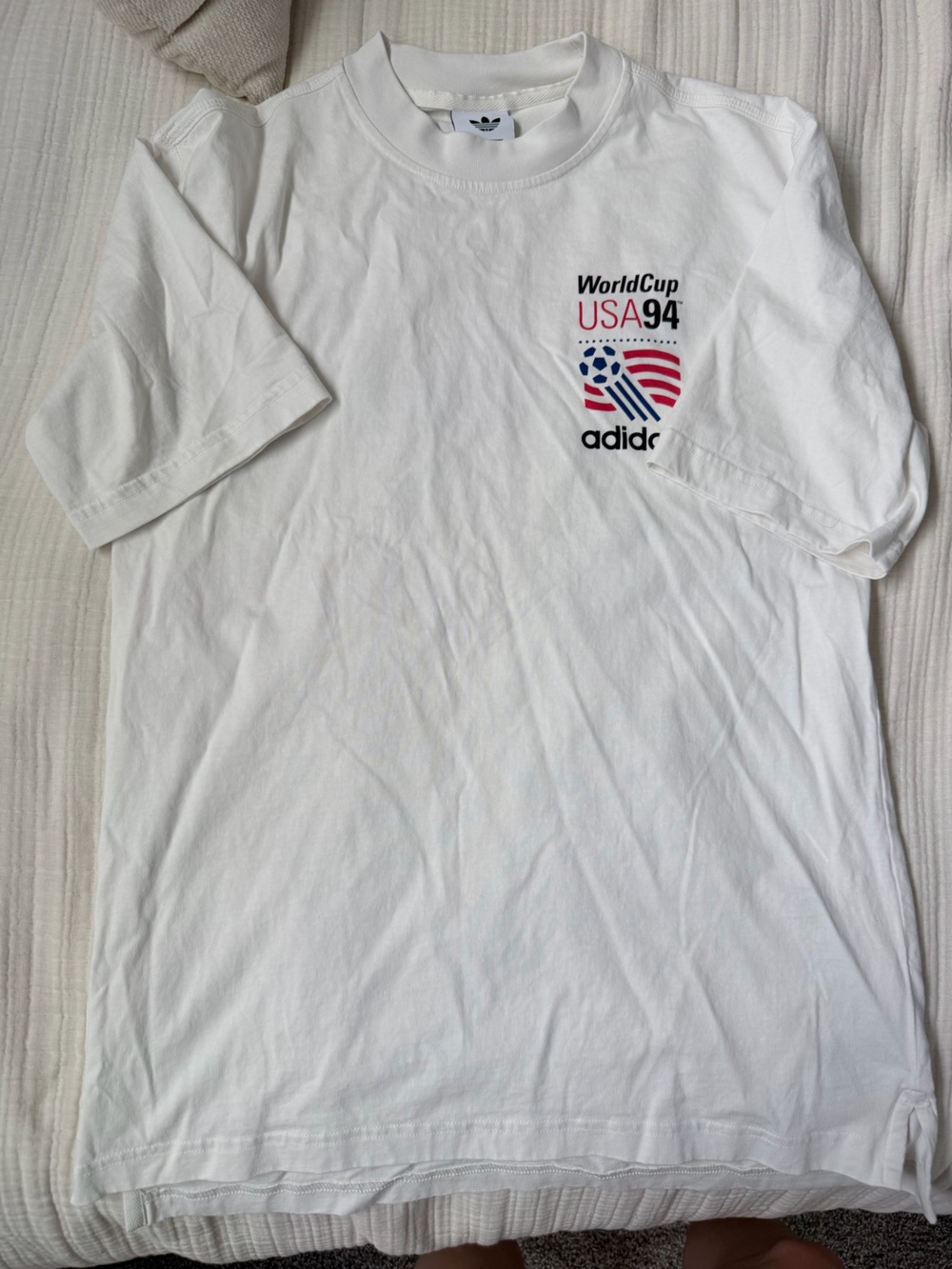 adidas White USA '94 World Cup Graphic Tee